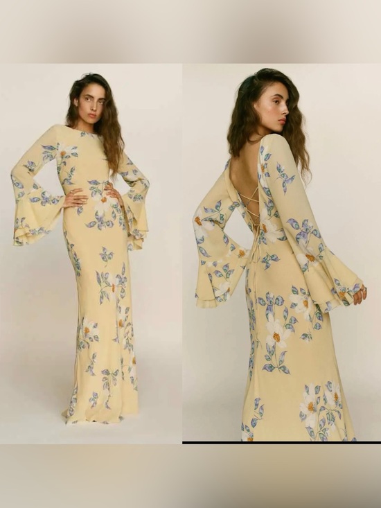 Reformation Dresses & Skirts - Reformation Olio Maxi  Cut Out Floral Dress Size 2